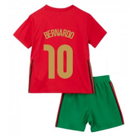 Fußballtrikots Portugal Bernardo Silva 10 Kinder Heim Trikotsatz Euro 2020